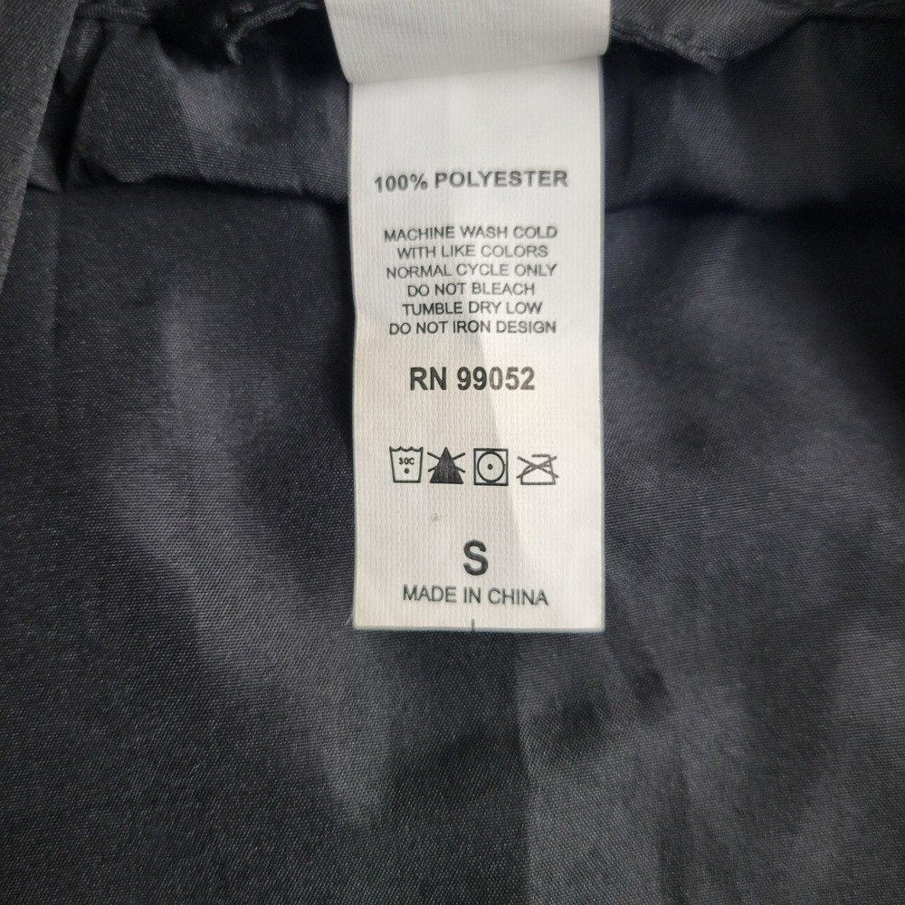 Woodward‎ Jacket Mens Small Black Hooded Windbreaker Lightweight Full Zip 540 - Picture 6 of 11